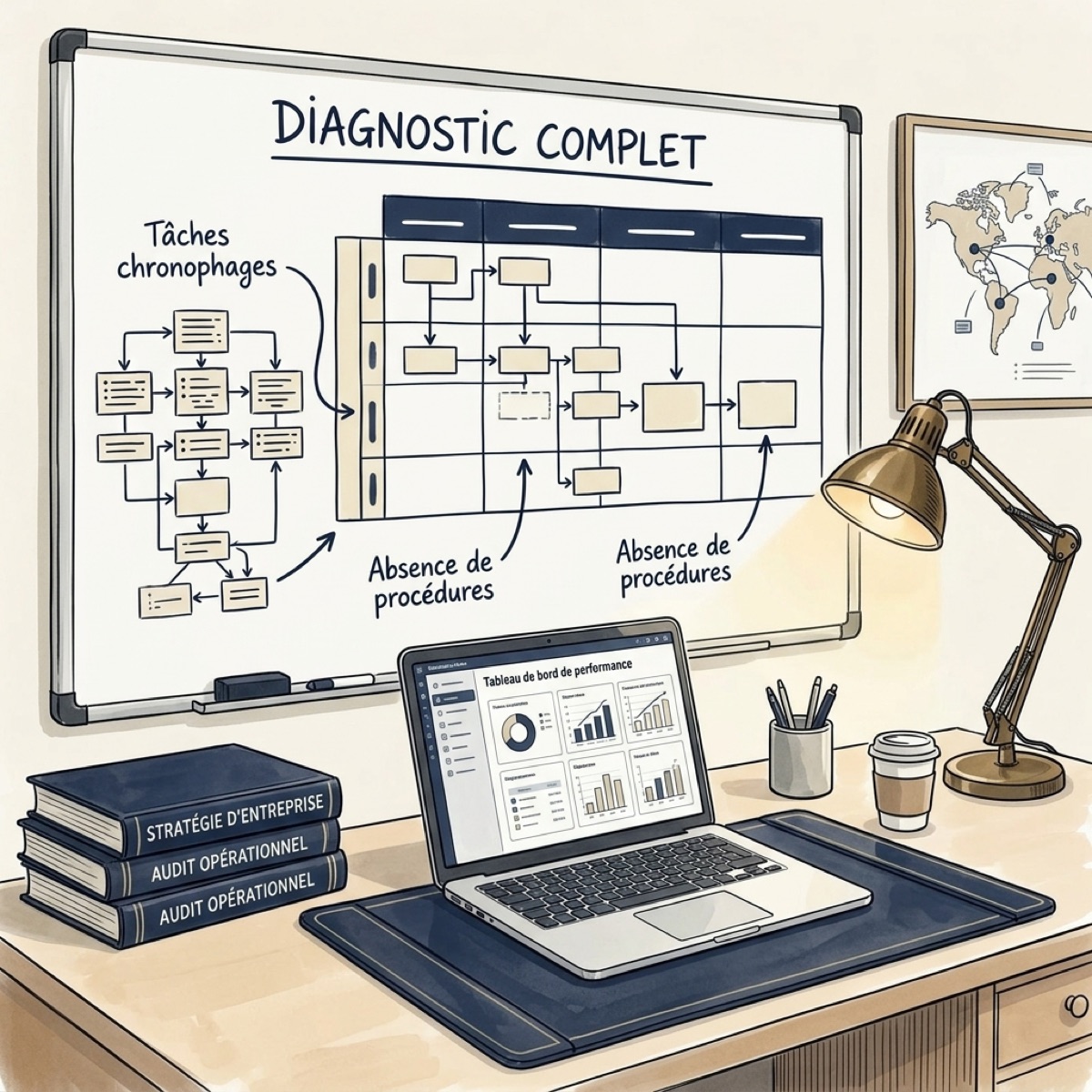 Tableau d'analyse avec points de blocage annotés